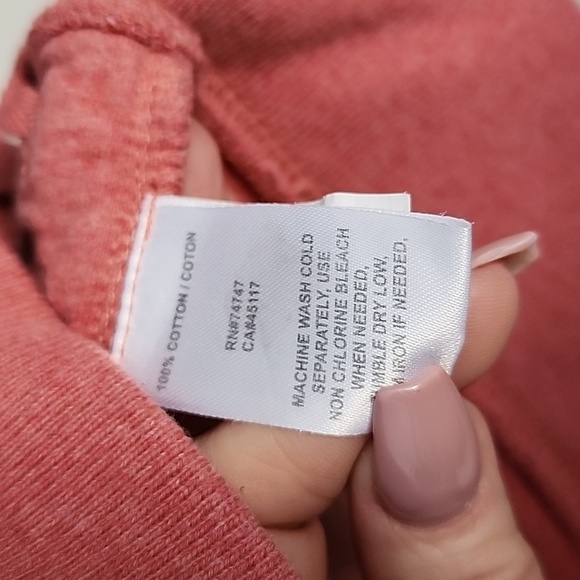 CABELA'S coral long sleeve sweatshirt medium - Picture 4 of 6